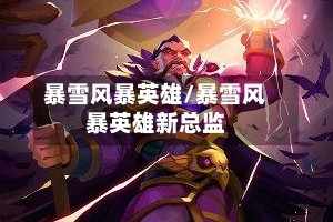 暴雪风暴英雄/暴雪风暴英雄新总监