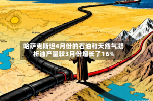 哈萨克斯坦4月份的石油和天然气凝析油产量较3月份增长了16%
