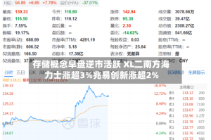 存储概念早盘逆市活跃 XL二南方海力士涨超3%兆易创新涨超2%