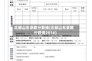 北邮山东录取分数线(北邮山东录取分数线2016)