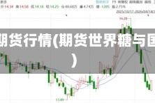 世界糖期货行情(期货世界糖与国内糖)