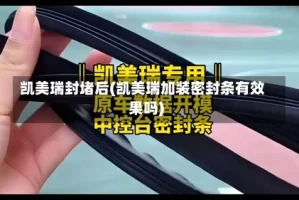 凯美瑞封堵后(凯美瑞加装密封条有效果吗)