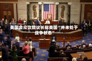 美国会众议院议长称美国“并未处于战争状态”