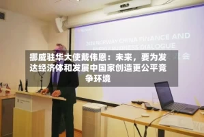 挪威驻华大使戴伟恩：未来，要为发达经济体和发展中国家创造更公平竞争环境