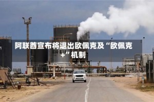 阿联酋宣布将退出欧佩克及“欧佩克+”机制