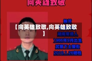 【向英雄致敬,向英雄致敬】