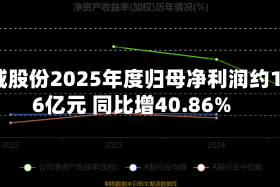 亚威股份2025年度归母净利润约1.06亿元 同比增40.86%