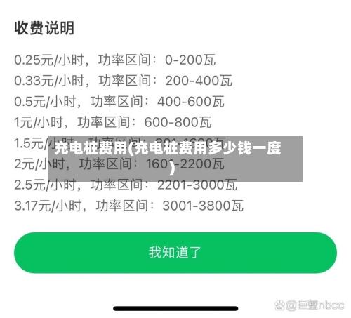 充电桩费用(充电桩费用多少钱一度)-第1张图片