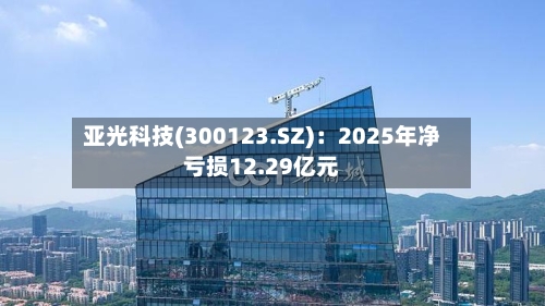 亚光科技(300123.SZ)：2025年净亏损12.29亿元-第1张图片