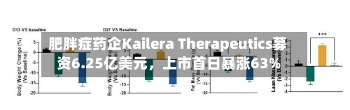 肥胖症药企Kailera Therapeutics募资6.25亿美元	，上市首日暴涨63%-第1张图片