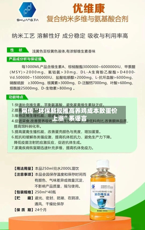 网传“环保新规推高养鸡成本致蛋价上涨”系谣言-第2张图片