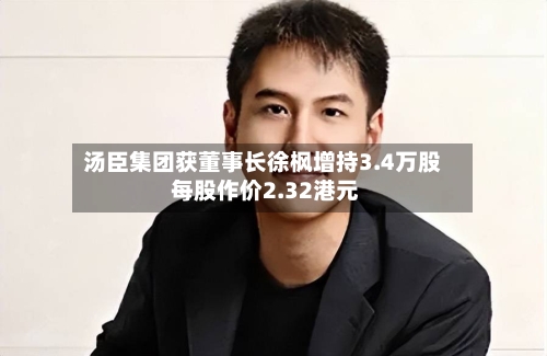 汤臣集团获董事长徐枫增持3.4万股 每股作价2.32港元-第1张图片