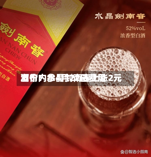 酒价内参4月22日费用发布：水晶剑南春上涨2元-第1张图片