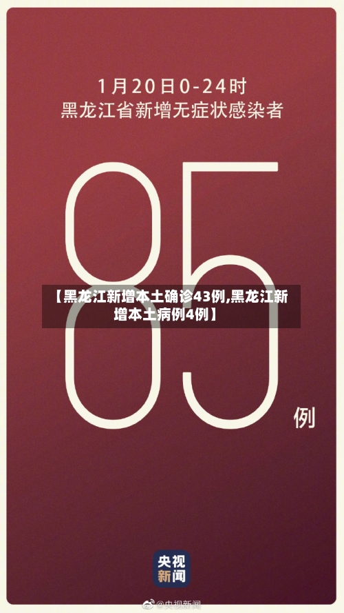 【黑龙江新增本土确诊43例,黑龙江新增本土病例4例】-第1张图片