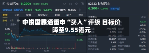 中银世界：中国联通重申“买入”评级 目标价降至9.55港元-第1张图片