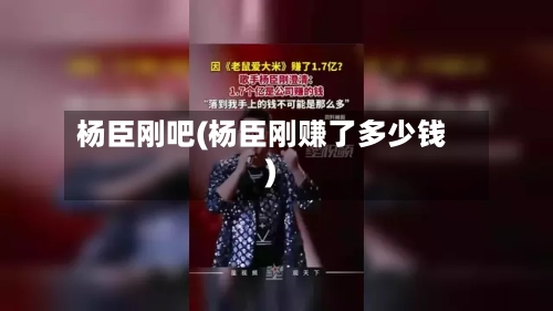 杨臣刚吧(杨臣刚赚了多少钱)-第1张图片