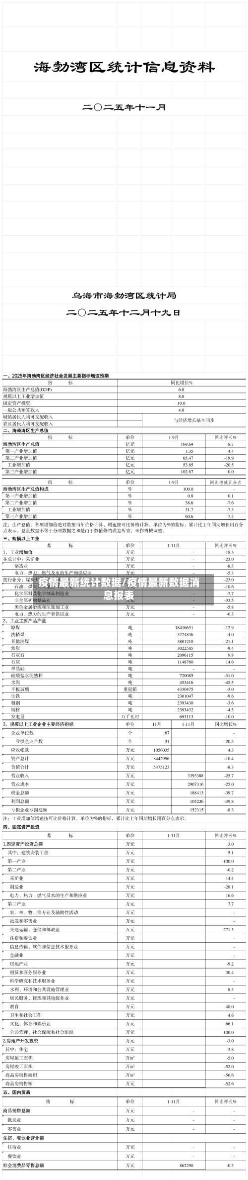 疫情最新统计数据/疫情最新数据消息报表-第3张图片