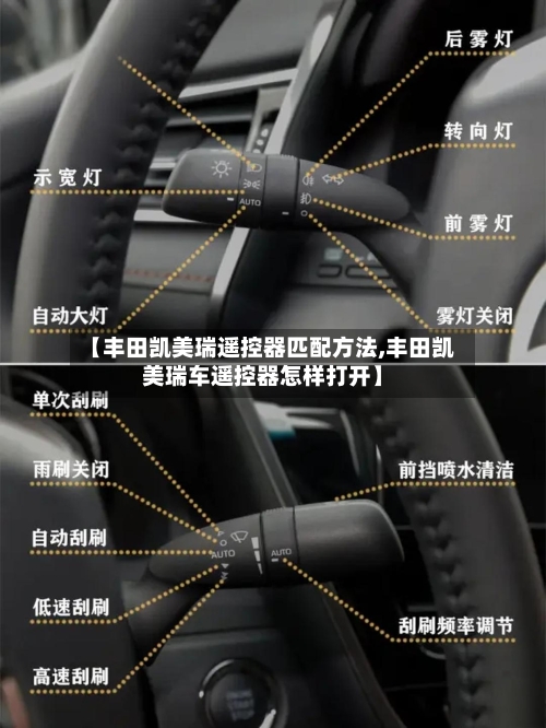 【丰田凯美瑞遥控器匹配方法,丰田凯美瑞车遥控器怎样打开】-第1张图片