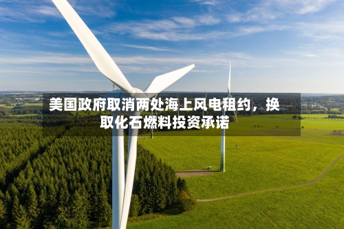 美国政府取消两处海上风电租约	，换取化石燃料投资承诺-第1张图片