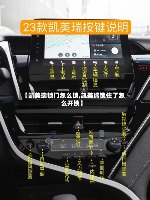 【凯美瑞锁门怎么锁,凯美瑞锁住了怎么开锁】-第2张图片