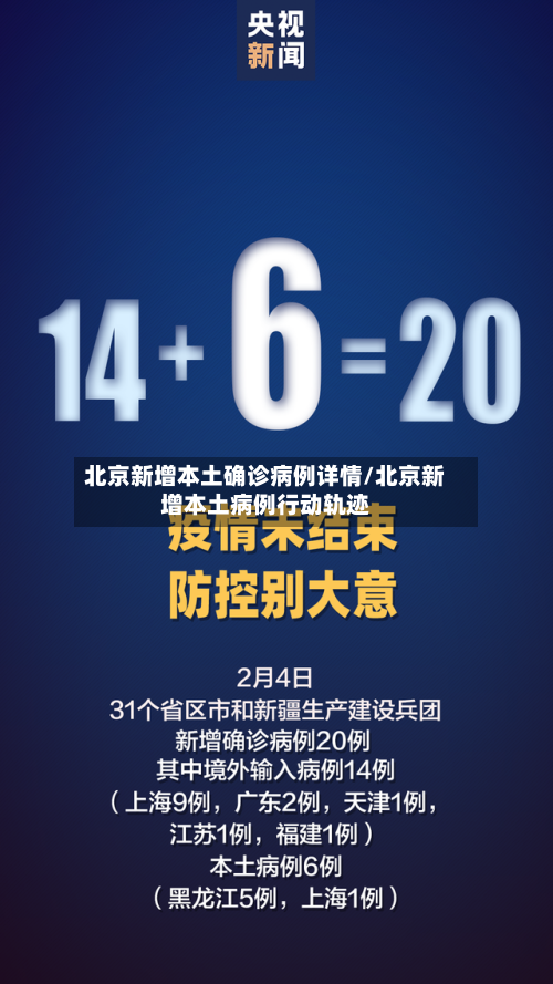 北京新增本土确诊病例详情/北京新增本土病例行动轨迹-第2张图片