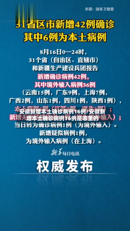 安徽新增本土确诊病例16例/安徽新增本土确诊病例16例是哪里的-第2张图片