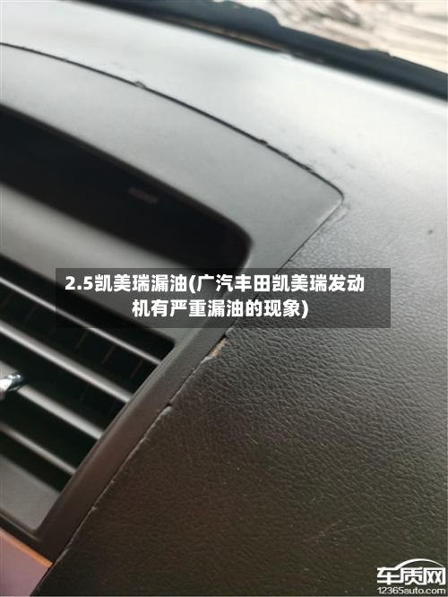 2.5凯美瑞漏油(广汽丰田凯美瑞发动机有严重漏油的现象)-第2张图片