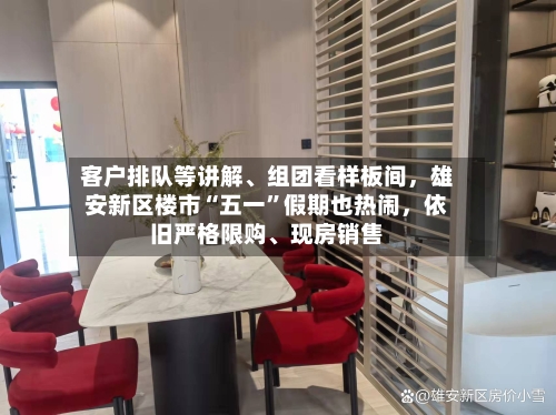 客户排队等讲解、组团看样板间	，雄安新区楼市“五一	”假期也热闹，依旧严格限购、现房销售-第3张图片
